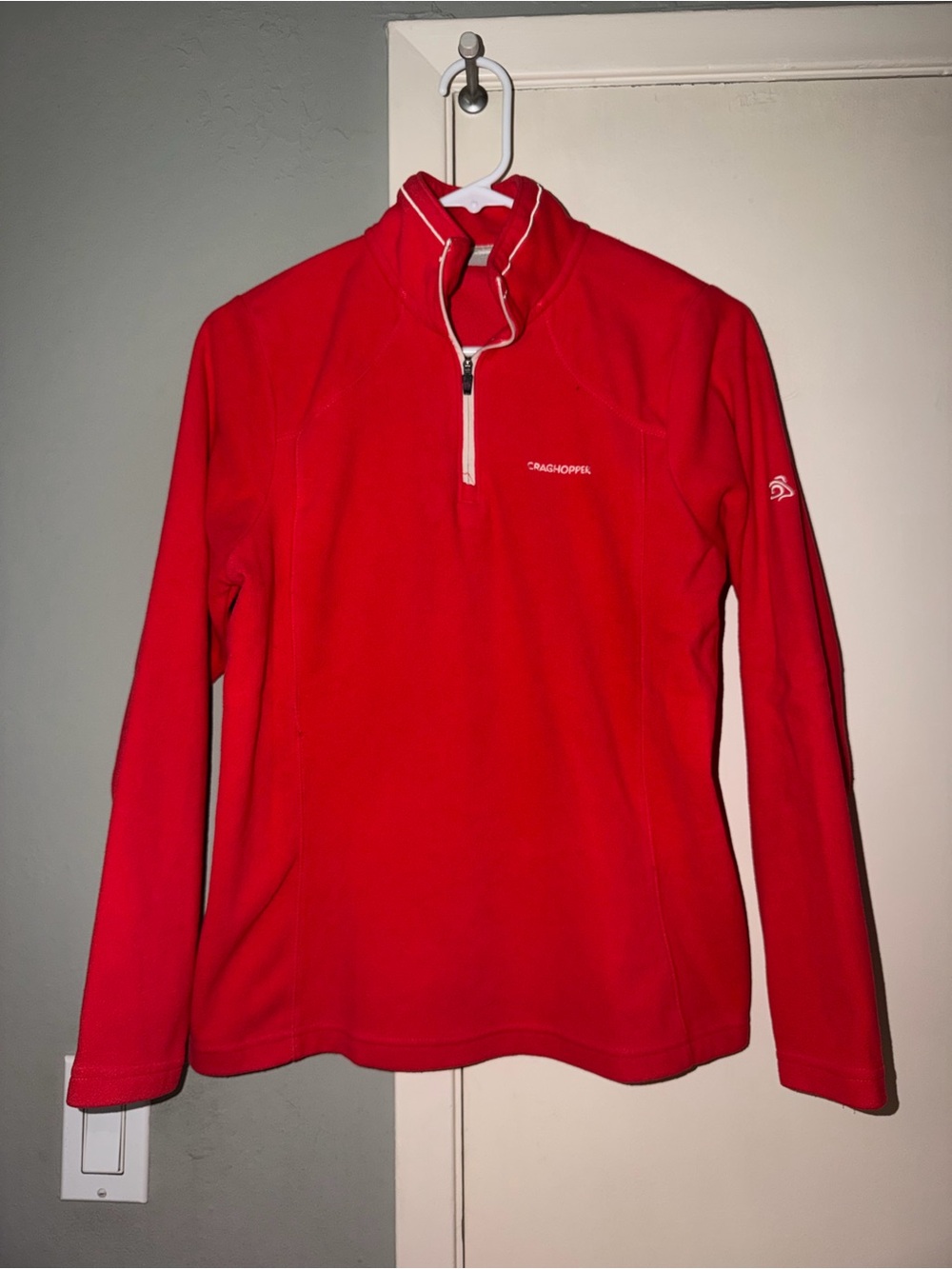 Craghoppers Women's Bright Red 1/4-Zip Fleece Top